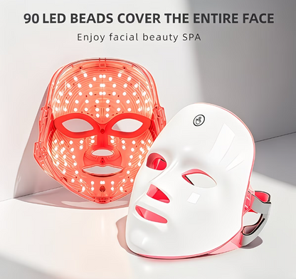 USB Rechargable Cordless 7 Colors LED Skin Care Facial Mask