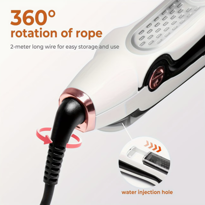 Steam Hair Straightener And Curler