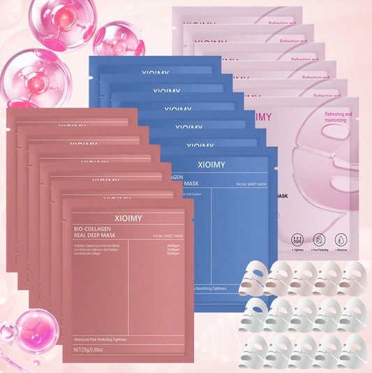 Set of 15 Collagen Face Masks